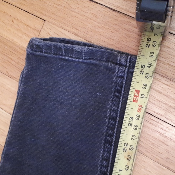 All Saints distressed moto denim sz 26 black - Picture 7 of 7